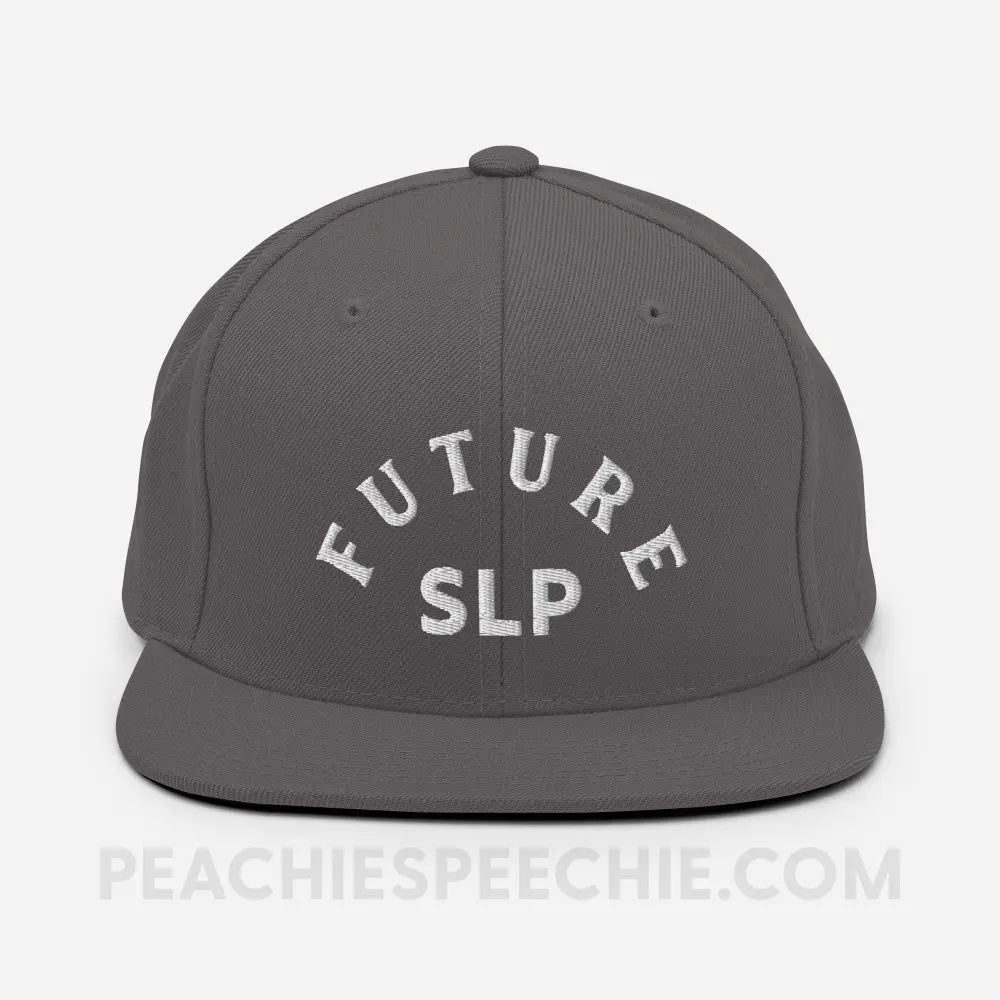 Future Speech-Language Pathologist Wool Bend Ball Cap - Dark Grey - peachiespeechie.com