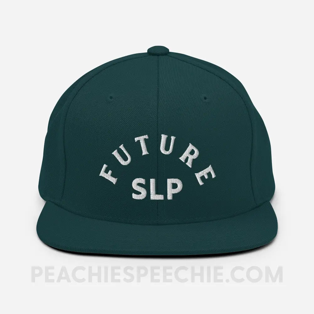 Future Speech-Language Pathologist Wool Bend Ball Cap - Spruce - peachiespeechie.com