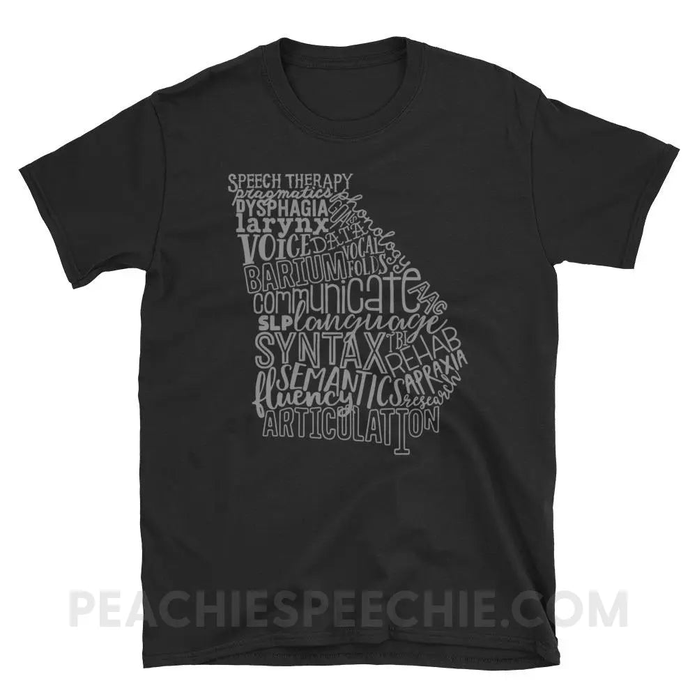Georgia SLP Classic Tee - Black / S - T-Shirts & Tops peachiespeechie.com