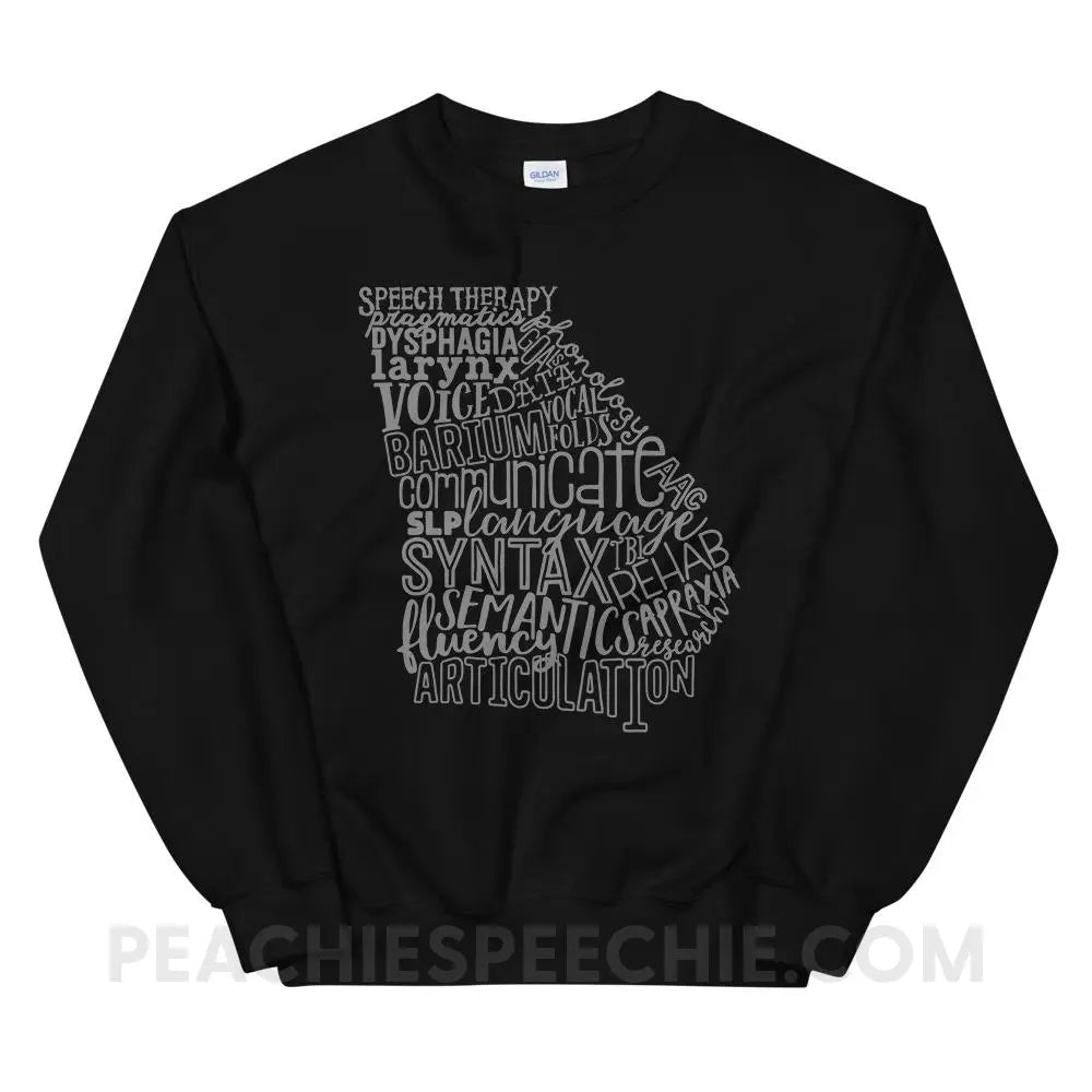Georgia SLP Classic Sweatshirt - Black / S Hoodies & Sweatshirts peachiespeechie.com