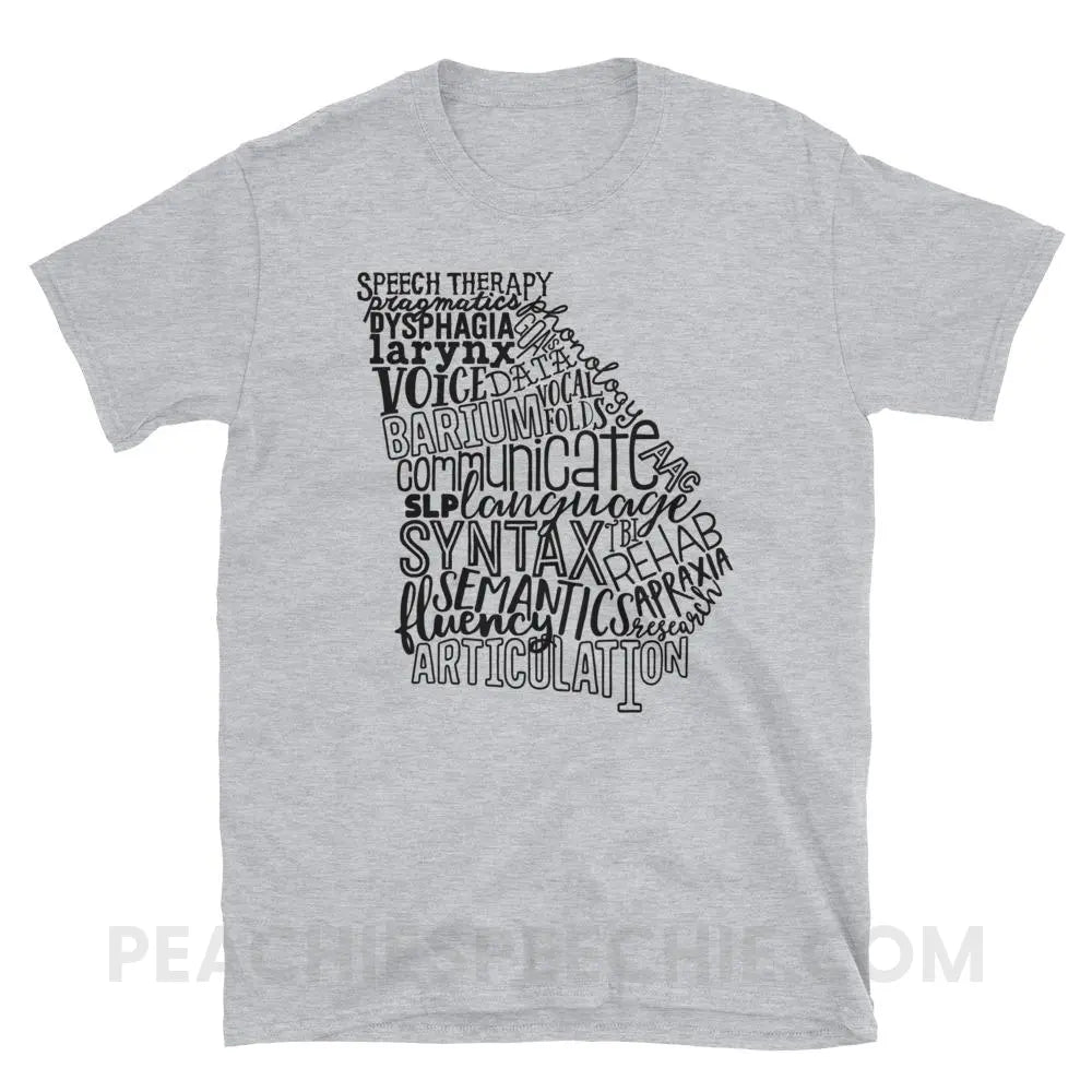 Georgia SLP Classic Tee - Sport Grey / S - T-Shirts & Tops peachiespeechie.com