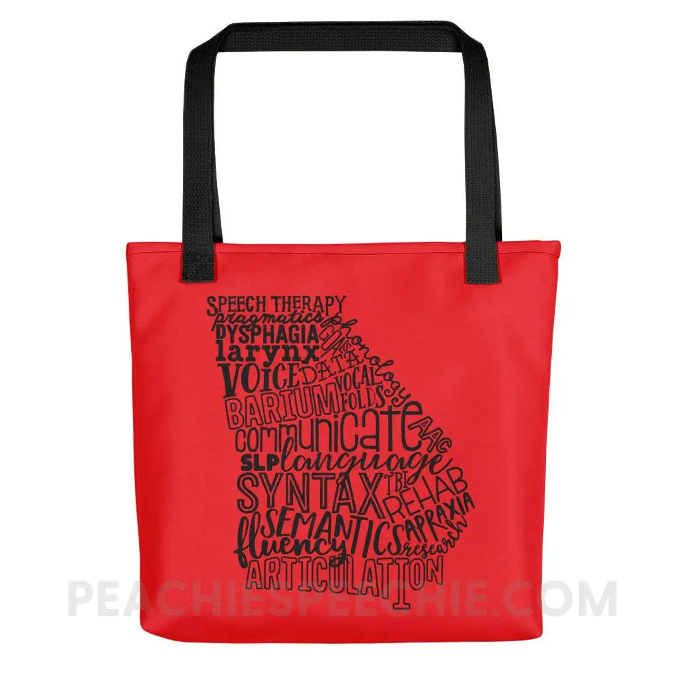 Georgia SLP Tote Bag - Black - Bags peachiespeechie.com