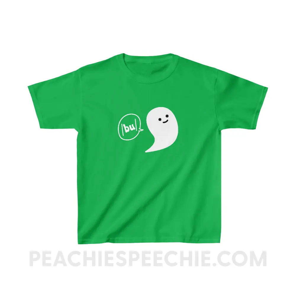 Ghosty Says /bu/ Youth Shirt - Irish Green / XS - Kids clothes peachiespeechie.com
