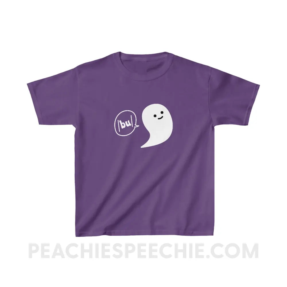 Ghosty Says /bu/ Youth Shirt - Purple / XS - Kids clothes peachiespeechie.com