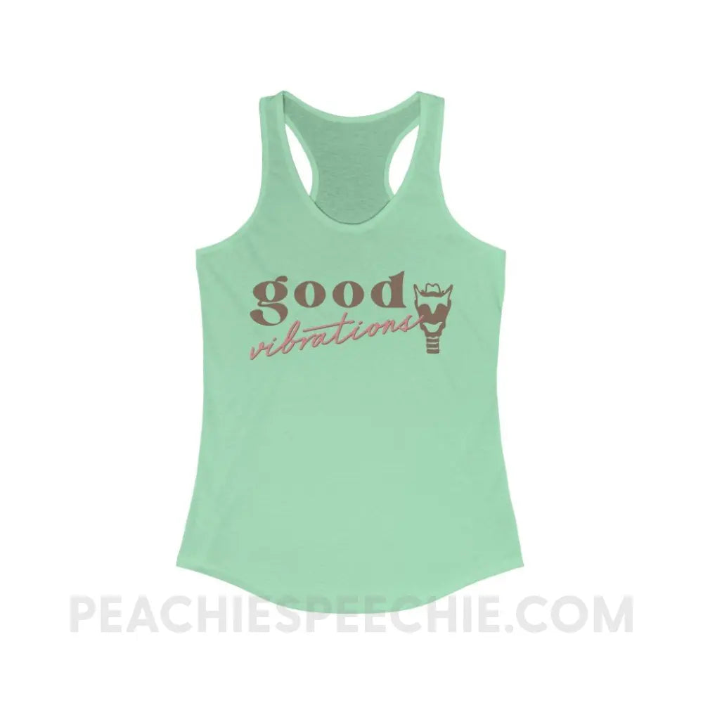 Good Vibrations Larynx Superfly Racerback - Solid Mint / XS - Tank Top peachiespeechie.com