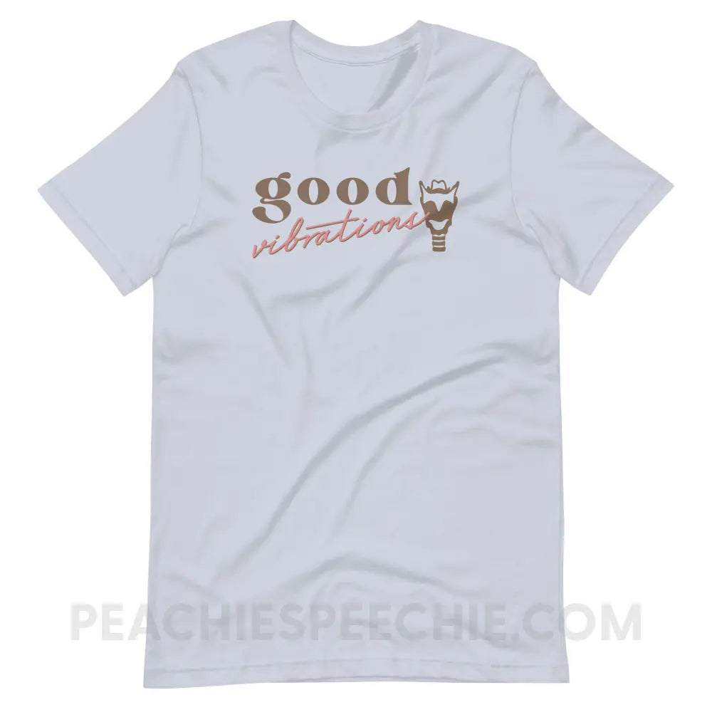 Good Vibrations Premium Soft Tee - Light Blue / S - T-Shirt peachiespeechie.com