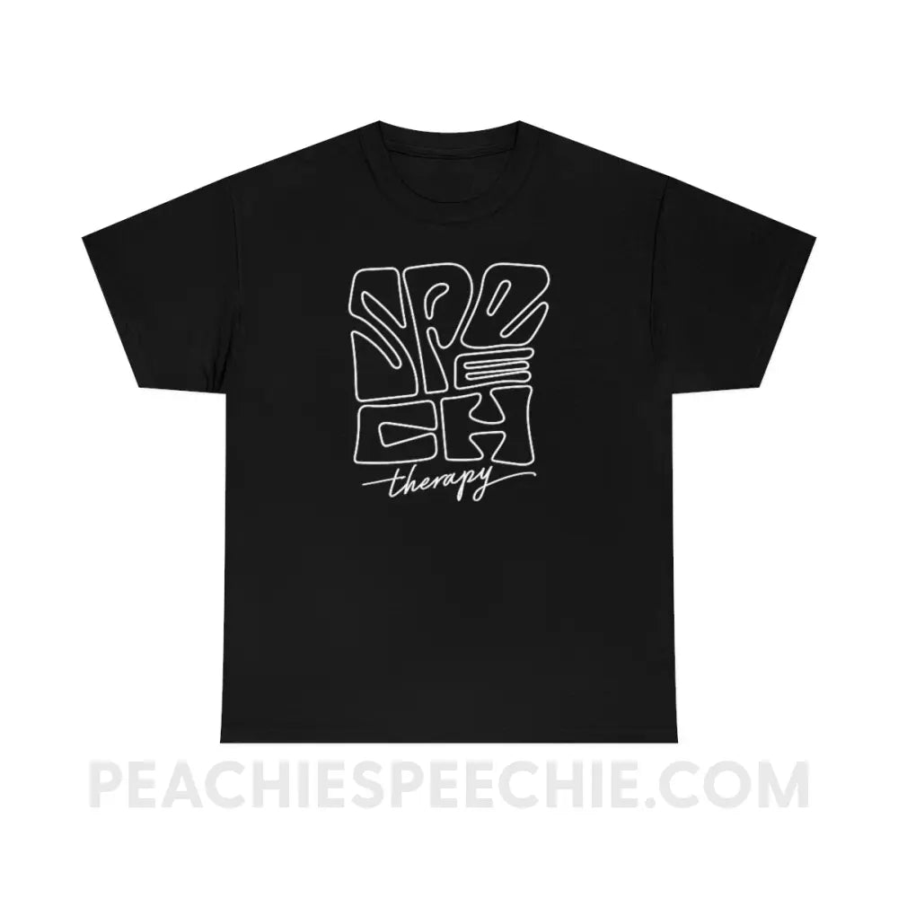 Graffiti Speech Therapy Basic Tee - Black / S - T-Shirt peachiespeechie.com