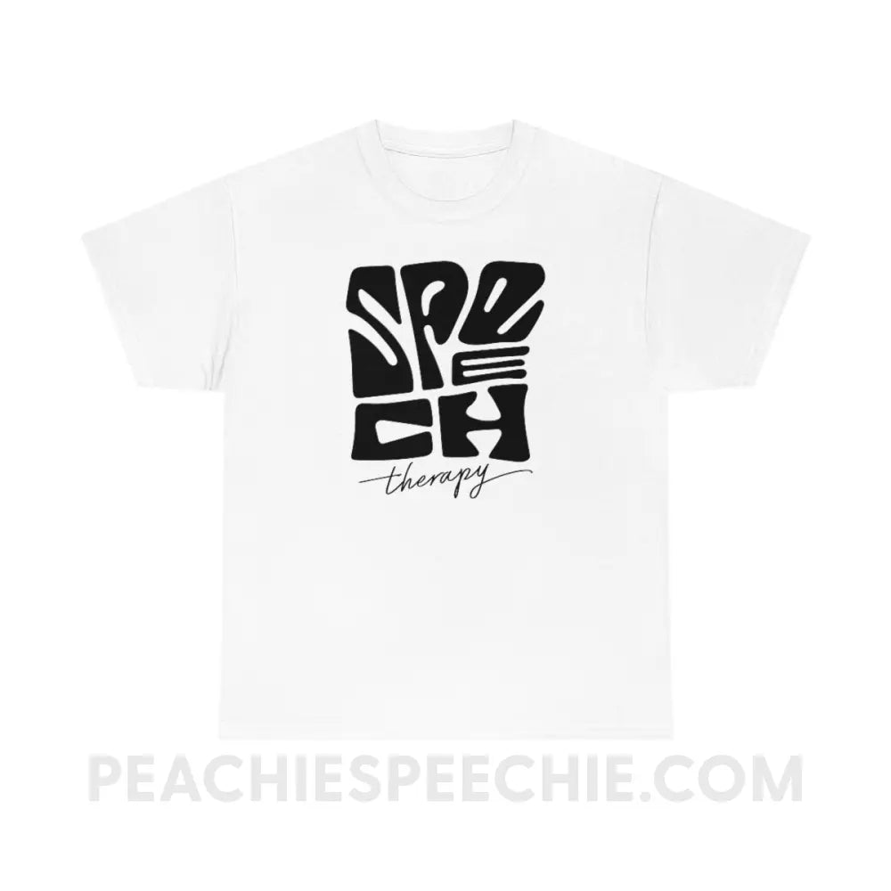 Graffiti Speech Therapy Basic Tee - White / M - T-Shirt peachiespeechie.com