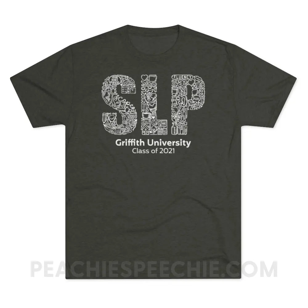Griffith University Class of 2021 Vintage Tri-Blend - Macchiato / S - custom product peachiespeechie.com