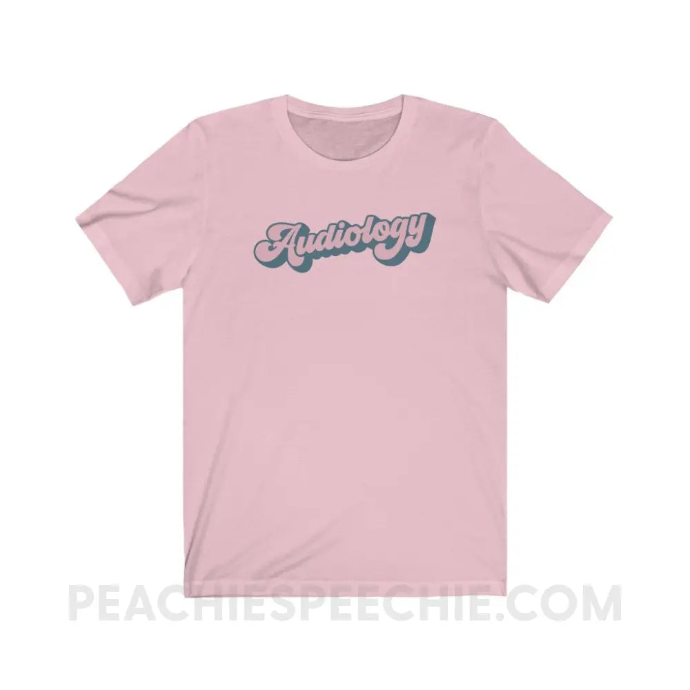 Groovy Audiology Premium Soft Tee - Pink / M - T-Shirt peachiespeechie.com