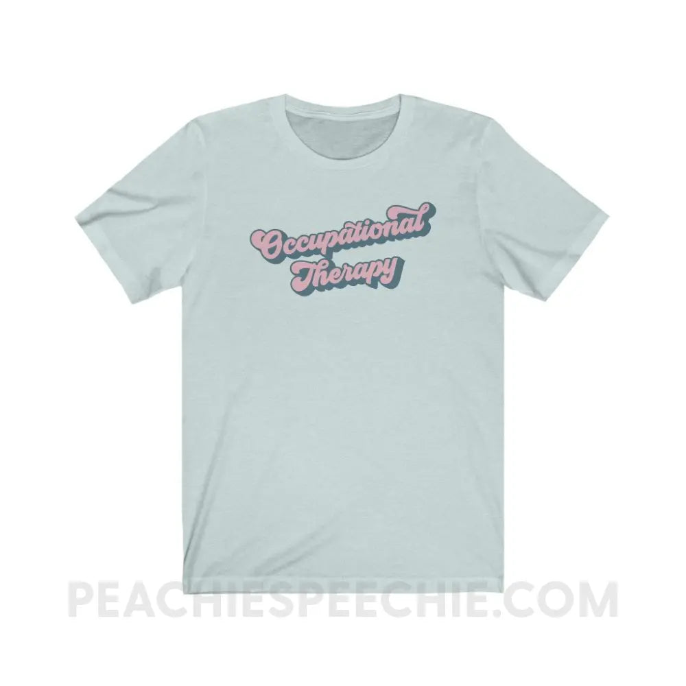 Groovy Occupational Therapy Premium Soft Tee - Heather Ice Blue / XS - T-Shirt peachiespeechie.com