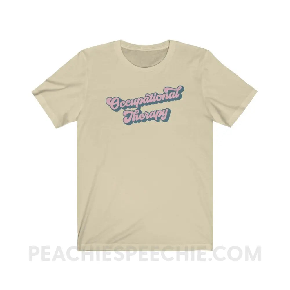 Groovy Occupational Therapy Premium Soft Tee - Natural / XS - T-Shirt peachiespeechie.com