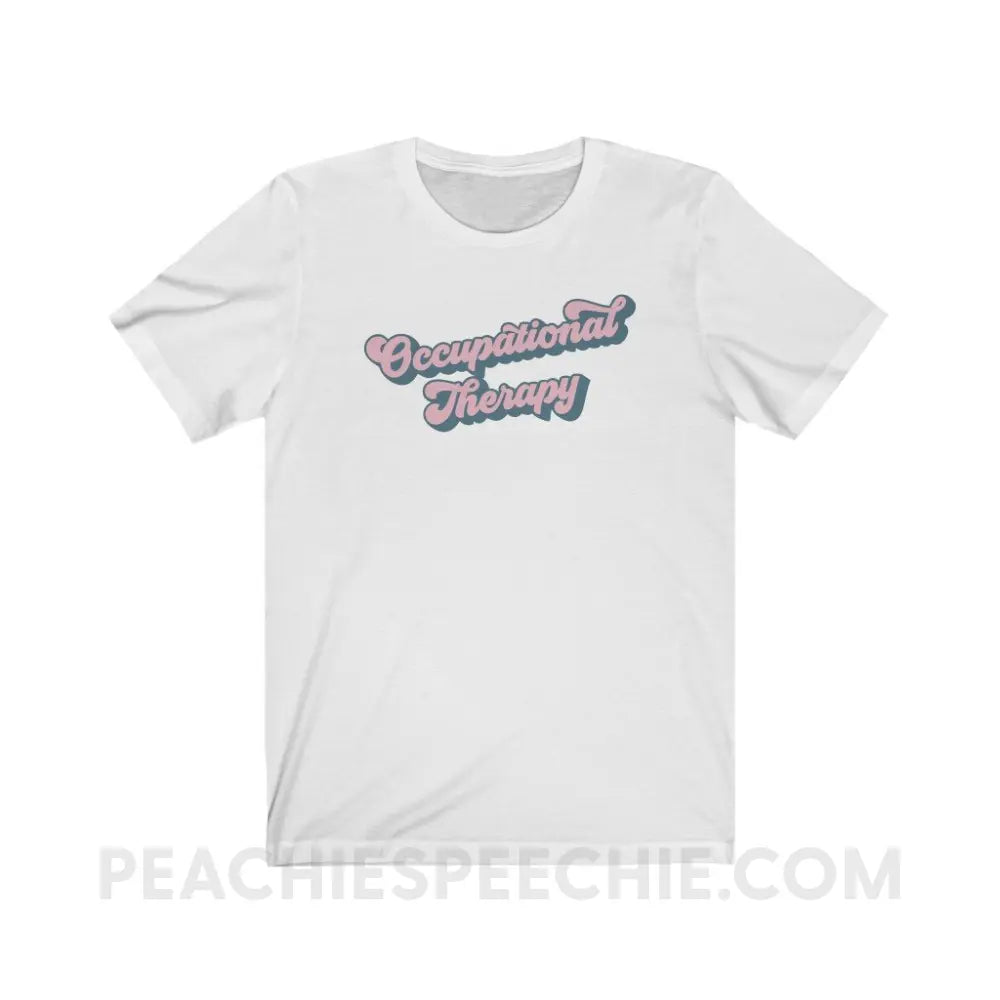 Groovy Occupational Therapy Premium Soft Tee - White / XS - T-Shirt peachiespeechie.com