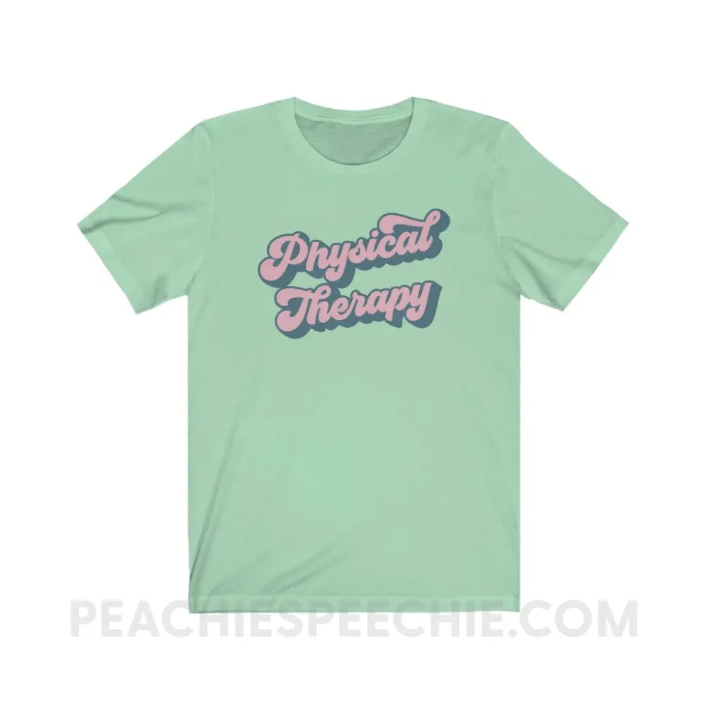 Groovy Physical Therapy Premium Soft Tee - Mint / XS - T-Shirt peachiespeechie.com