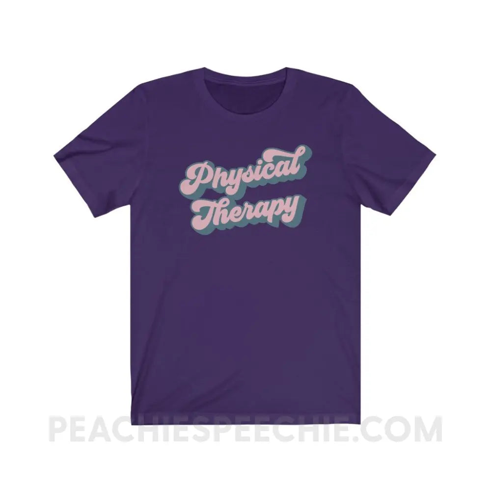 Groovy Physical Therapy Premium Soft Tee - Team Purple / XS - T-Shirt peachiespeechie.com