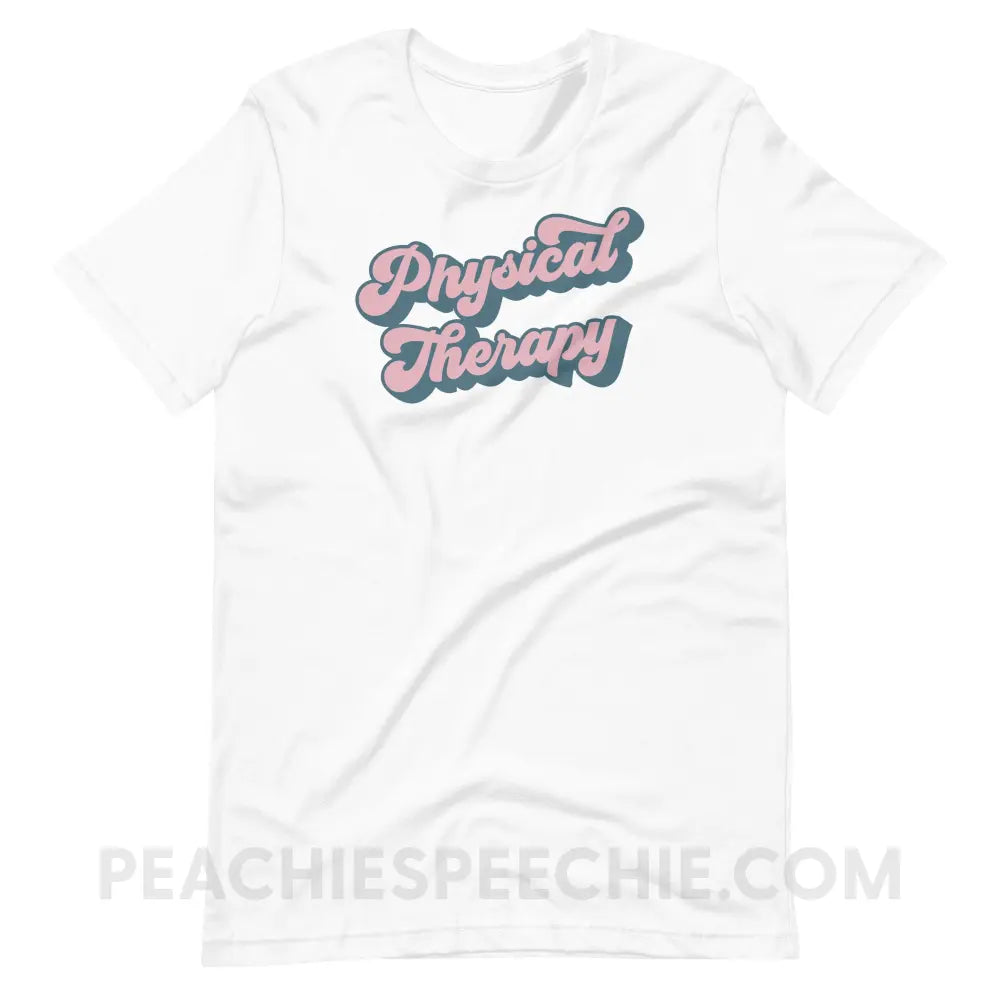 Groovy Physical Therapy Premium Soft Tee - White / XS - T-Shirt peachiespeechie.com