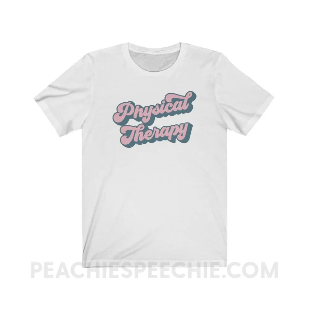 Groovy Physical Therapy Premium Soft Tee - White / XS - T-Shirt peachiespeechie.com