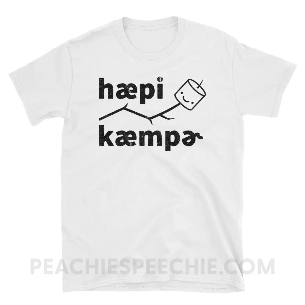 Happy Camper in IPA Classic Tee - White / S - T-Shirts & Tops peachiespeechie.com