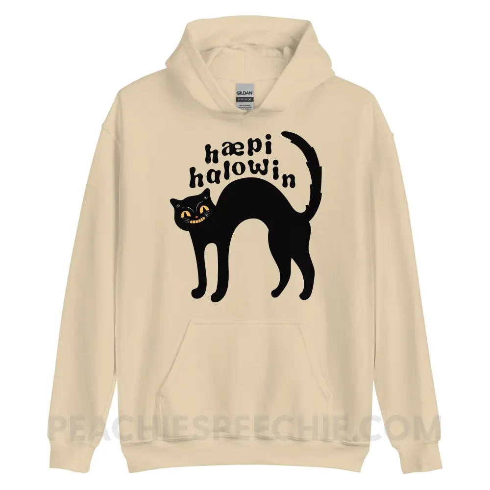 Happy Halloween IPA Black Cat Classic Hoodie - peachiespeechie.com