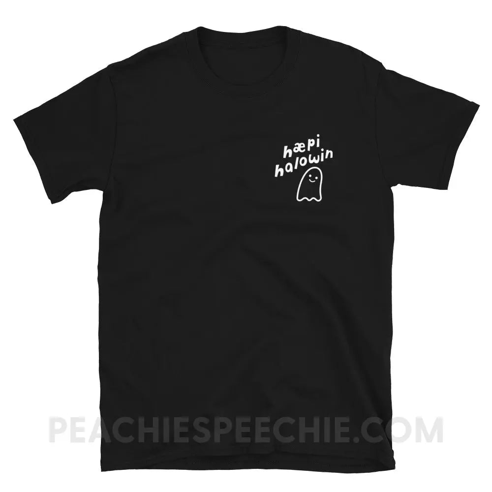 Happy Halloween Ghost IPA Classic Tee - Black / S - T-Shirt peachiespeechie.com