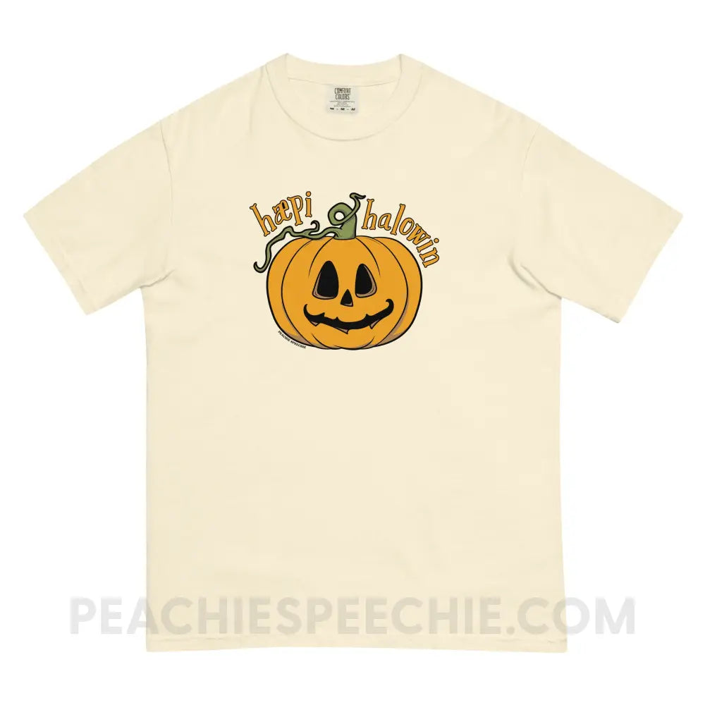 Happy Halloween IPA Jack-O’-Lantern Comfort Colors Tee - Ivory / S - T-Shirt peachiespeechie.com