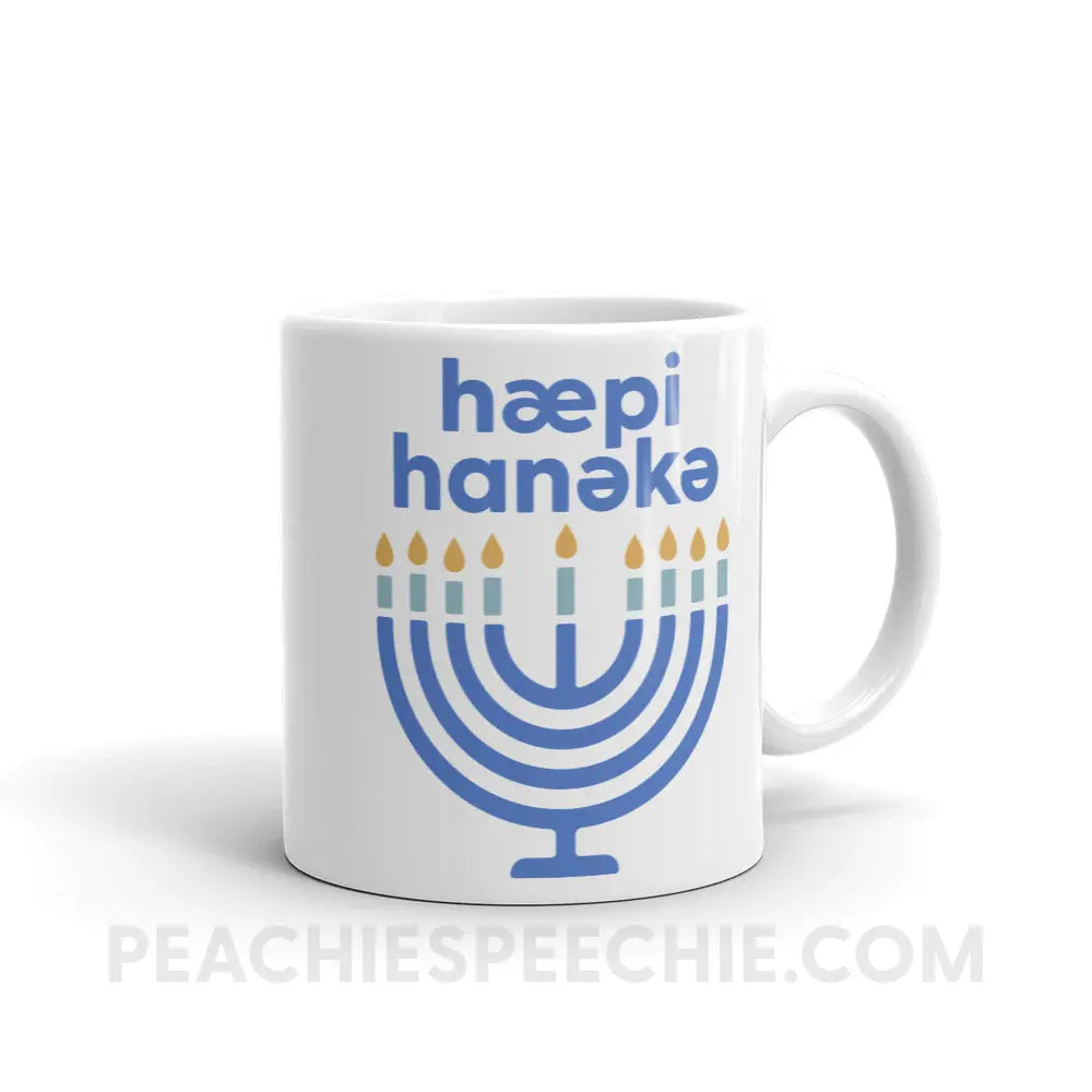 Happy Hanukkah IPA Menorah Coffee Mug - 11oz - peachiespeechie.com
