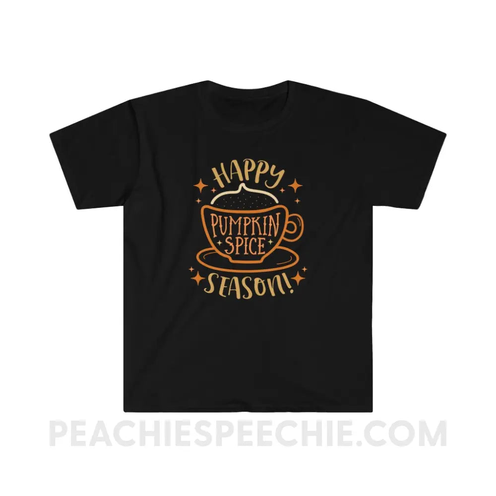 Happy Pumpkin Spice Season Classic Tee - Black / S - T-Shirt peachiespeechie.com