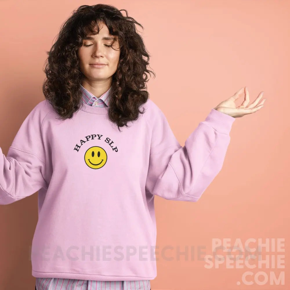 Happy SLP Classic Sweatshirt - peachiespeechie.com
