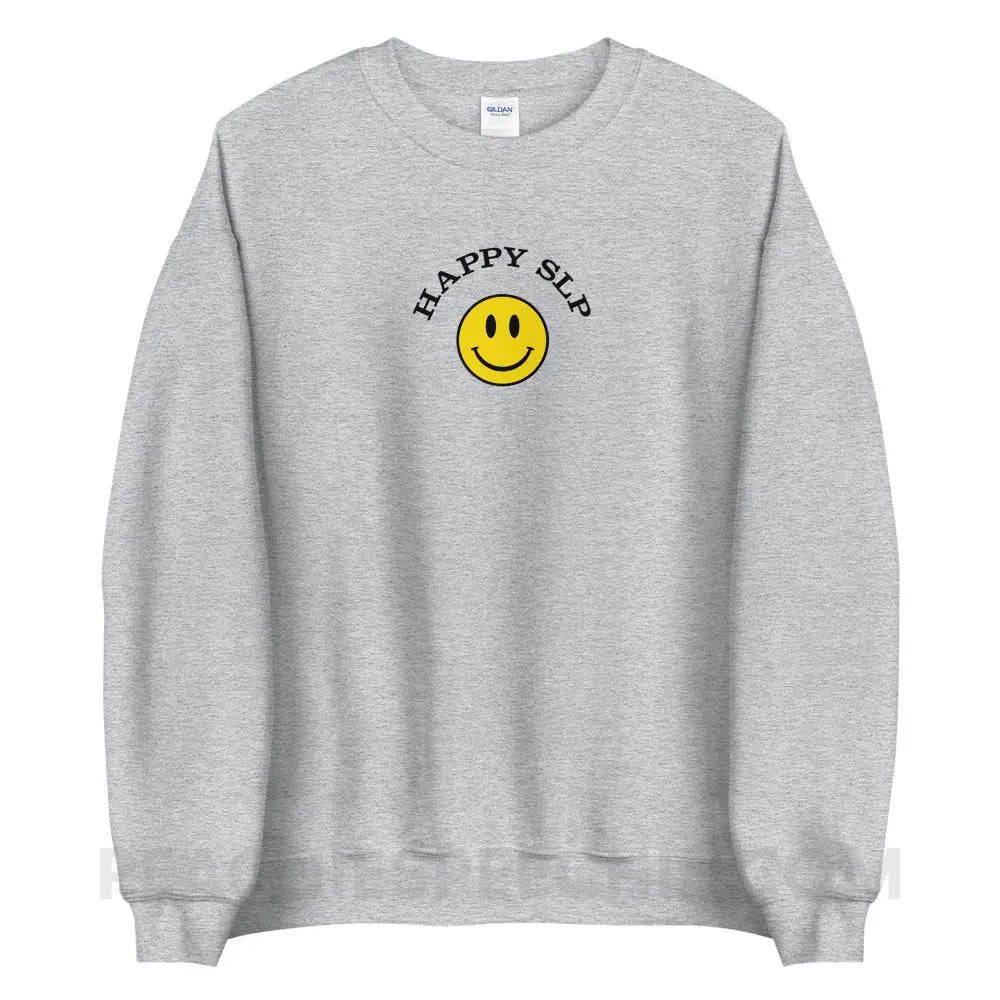 Happy SLP Classic Sweatshirt - Sport Grey / S - peachiespeechie.com
