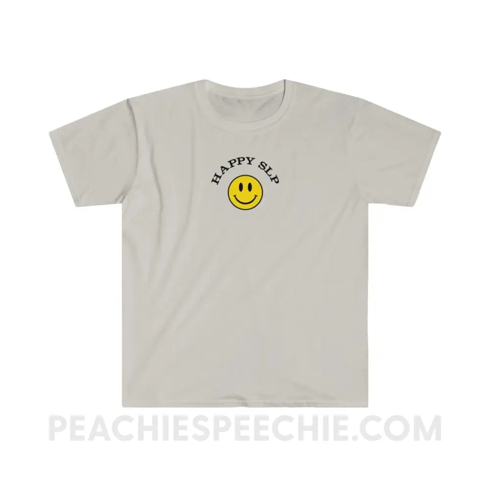 Happy SLP Classic Tee - Ice Grey / S - T-Shirt peachiespeechie.com