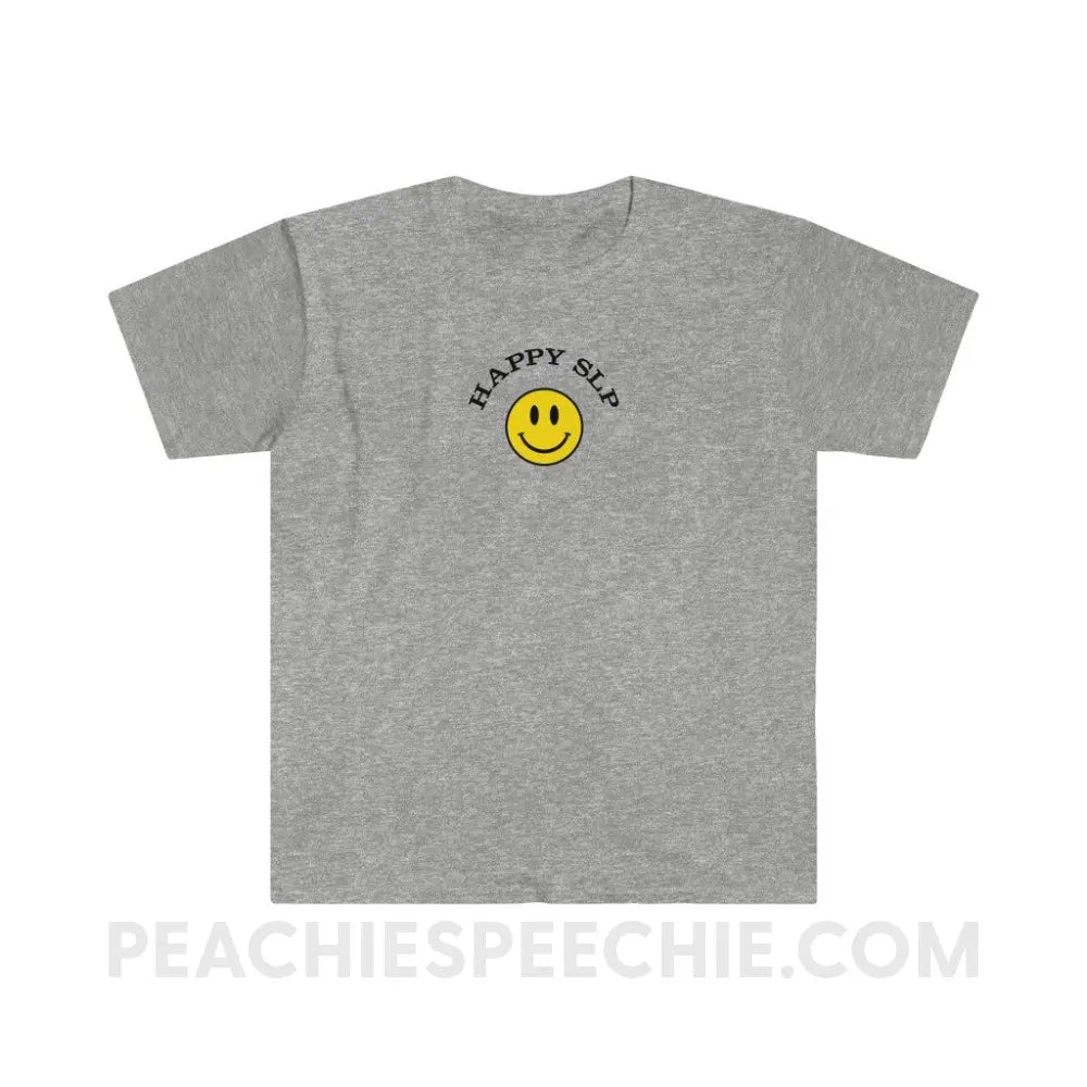 Happy SLP Classic Tee - Sport Grey / S - T-Shirt peachiespeechie.com