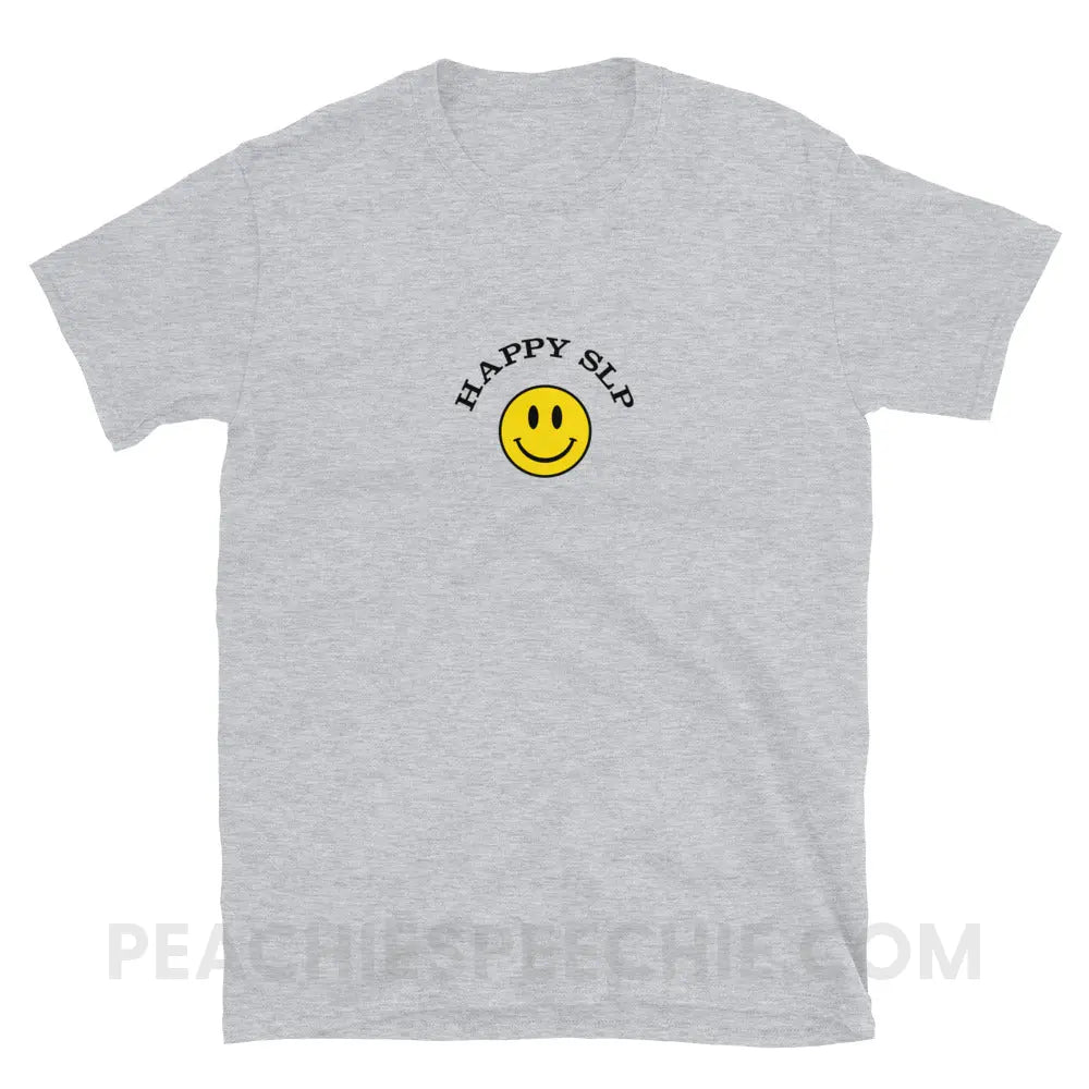 Happy SLP Classic Tee - Sport Grey / S - T-Shirt peachiespeechie.com