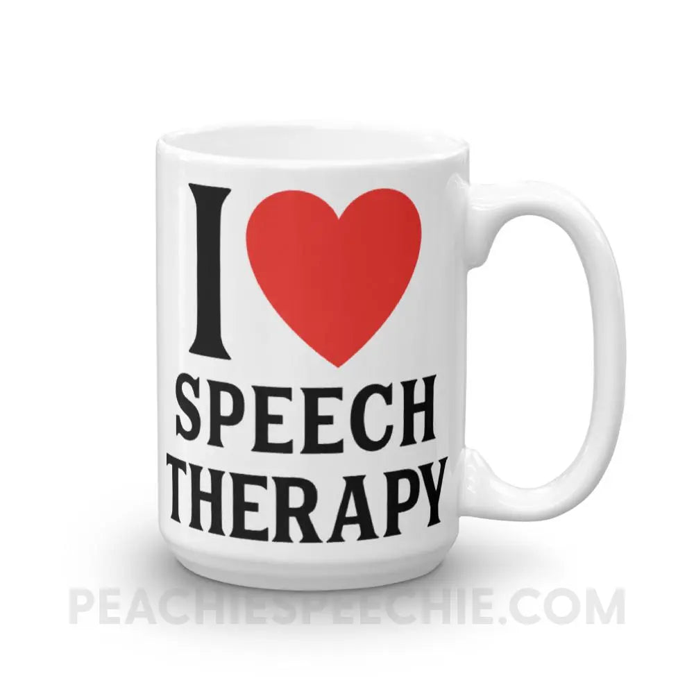 I Heart Speech Coffee Mug - 15oz - Mugs peachiespeechie.com