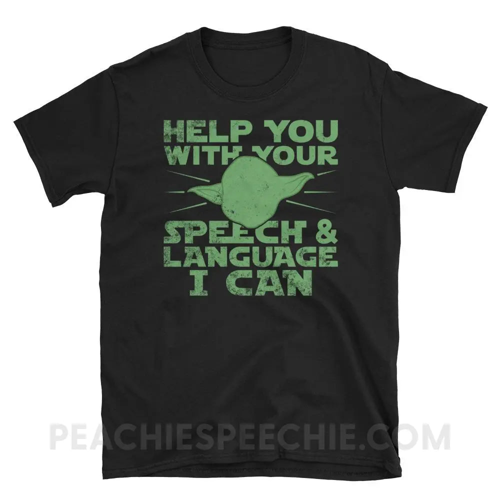 Help You I Can Classic Tee - Black / S - T-Shirts & Tops peachiespeechie.com