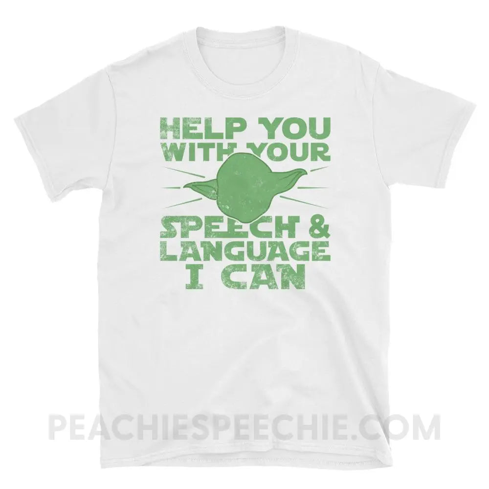 Help You I Can Classic Tee - White / S - T-Shirts & Tops peachiespeechie.com