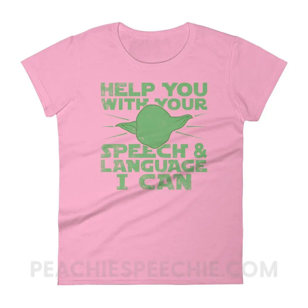 Help You I Can Women’s Trendy Tee - CharityPink / S - T-Shirts & Tops peachiespeechie.com