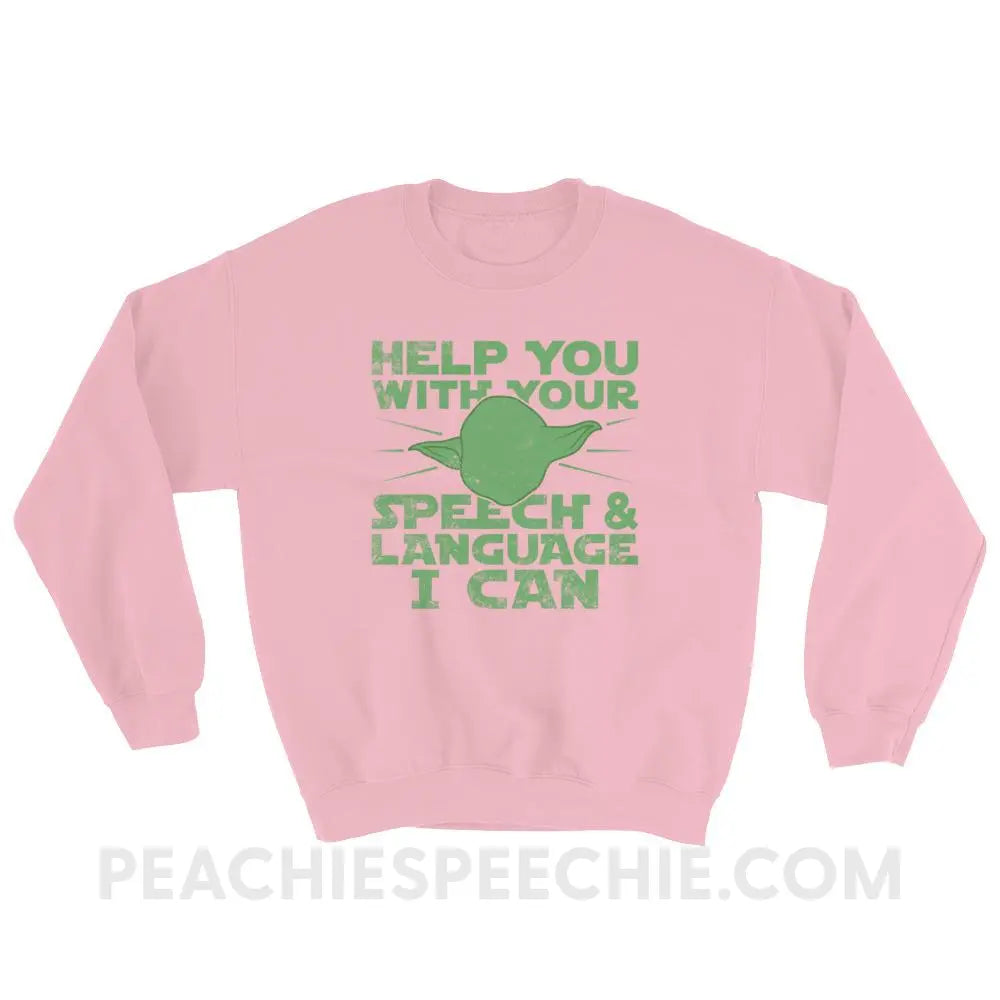 Help You I Can Classic Sweatshirt - Light Pink / S Hoodies & Sweatshirts peachiespeechie.com