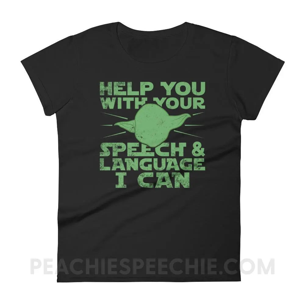 Help You I Can Women’s Trendy Tee - Black / S T-Shirts & Tops peachiespeechie.com