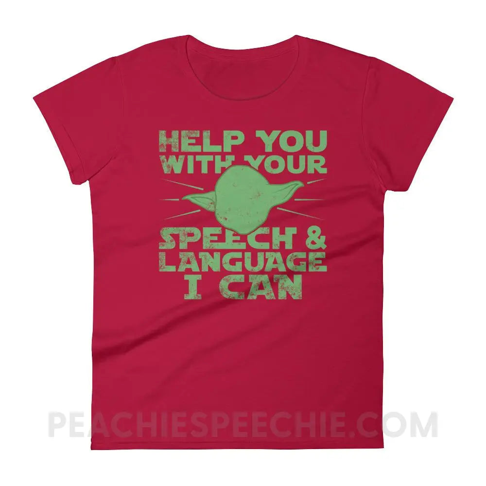 Help You I Can Women’s Trendy Tee - Red / S - T-Shirts & Tops peachiespeechie.com