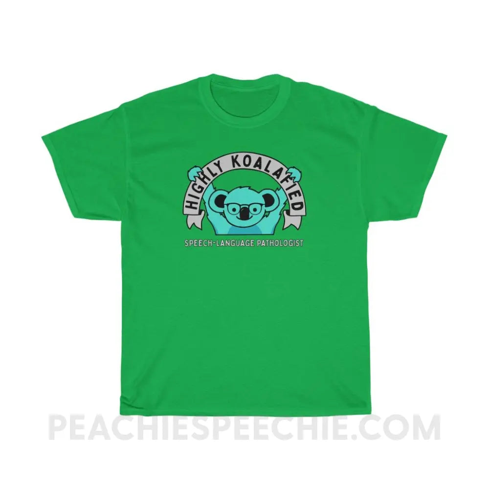 Highly Koalafied SLP Basic Tee - Irish Green / S - T-Shirts & Tops peachiespeechie.com