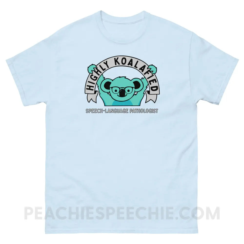 Highly Koalafied SLP Basic Tee - Light Blue / S - T-Shirts & Tops peachiespeechie.com