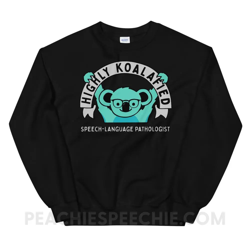 Highly Koalafied SLP Classic Sweatshirt - Black / S Hoodies & Sweatshirts peachiespeechie.com