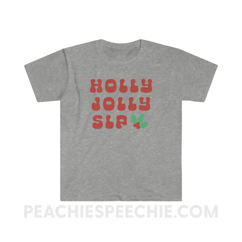 Holly Jolly SLP Classic Tee - Sport Grey / S - T-Shirt peachiespeechie.com
