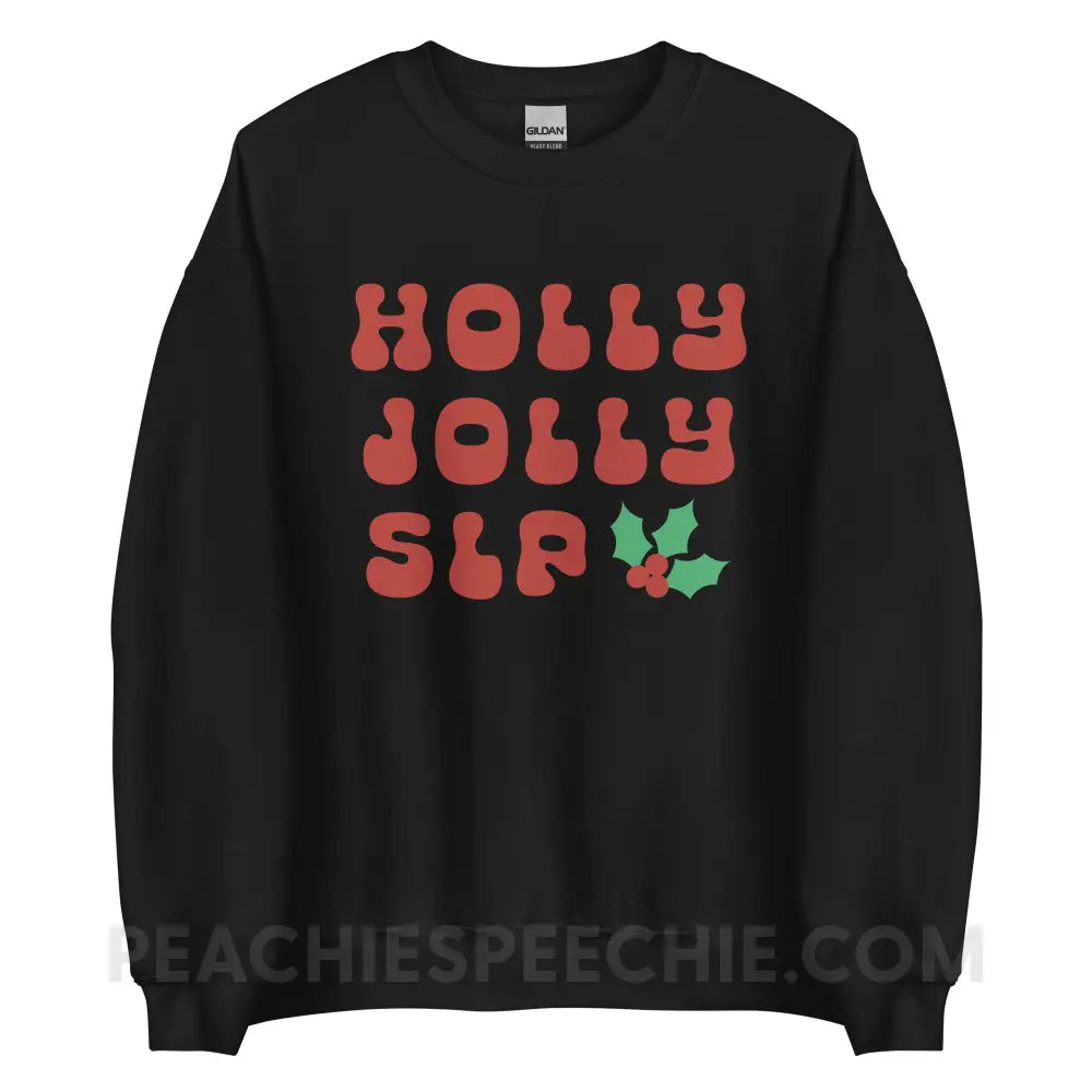 Holly Jolly SLP Classic Sweatshirt - Black / S - peachiespeechie.com