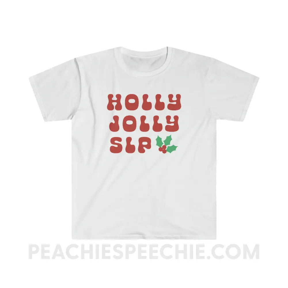 Holly Jolly SLP Classic Tee - White / S - T-Shirt peachiespeechie.com