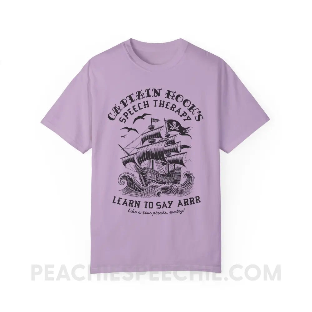 Hook’s Speech Therapy Comfort Colors Tee - Orchid / S - T-Shirt peachiespeechie.com