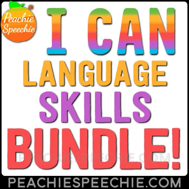 I Can... Language Skills Workbook Bundle - Materials peachiespeechie.com