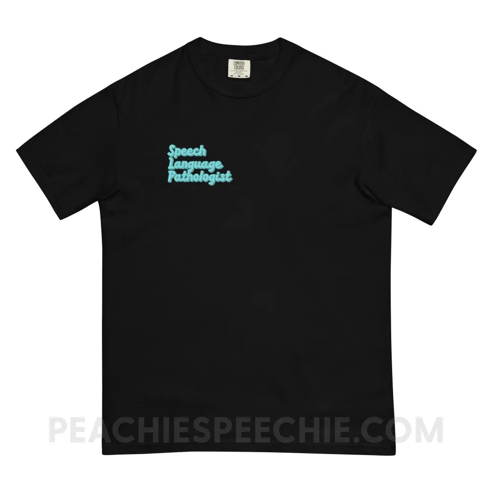 Ice Blue SLP Comfort Colors Tee - Black / S - T-Shirt peachiespeechie.com