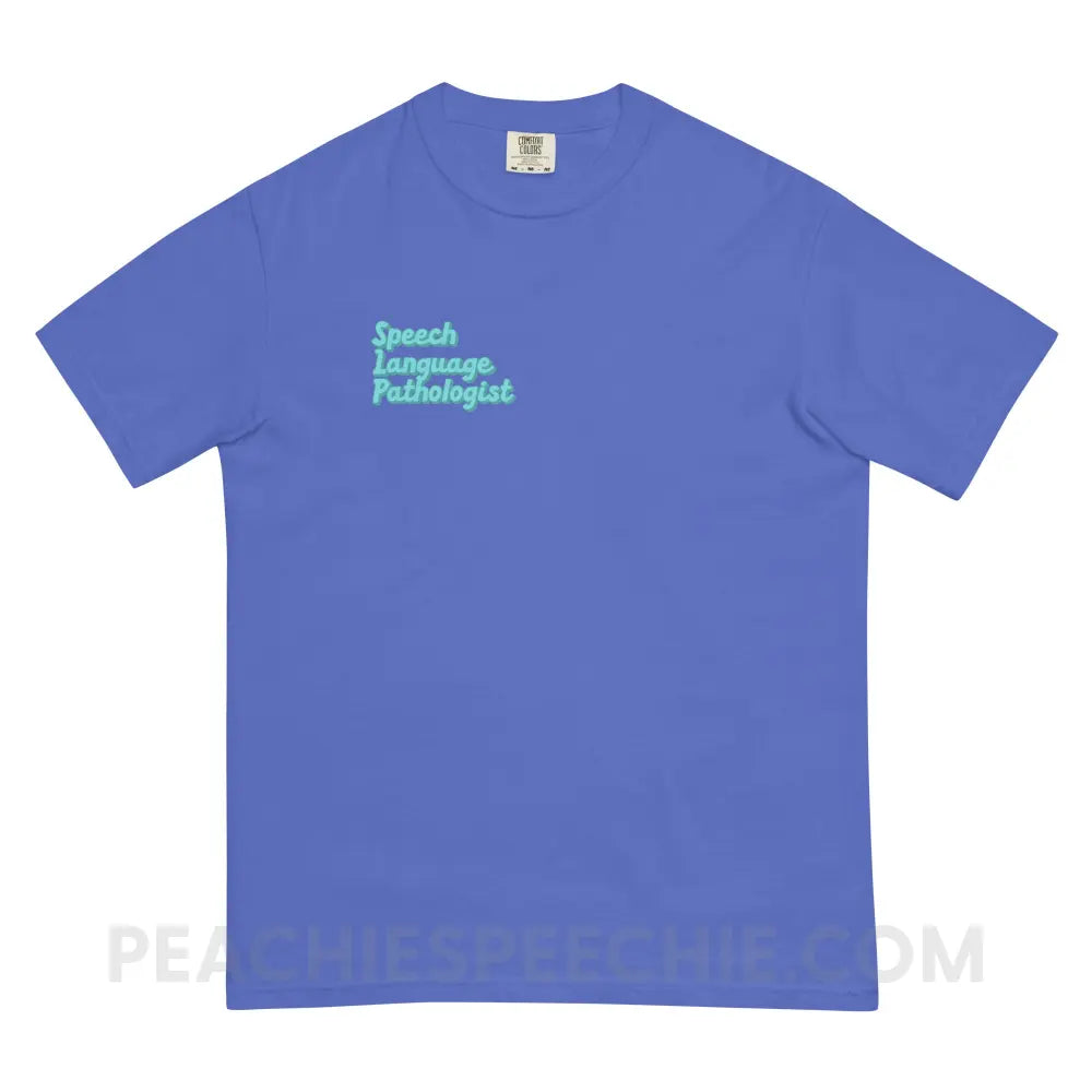 Ice Blue SLP Comfort Colors Tee - Flo / S - T-Shirt peachiespeechie.com