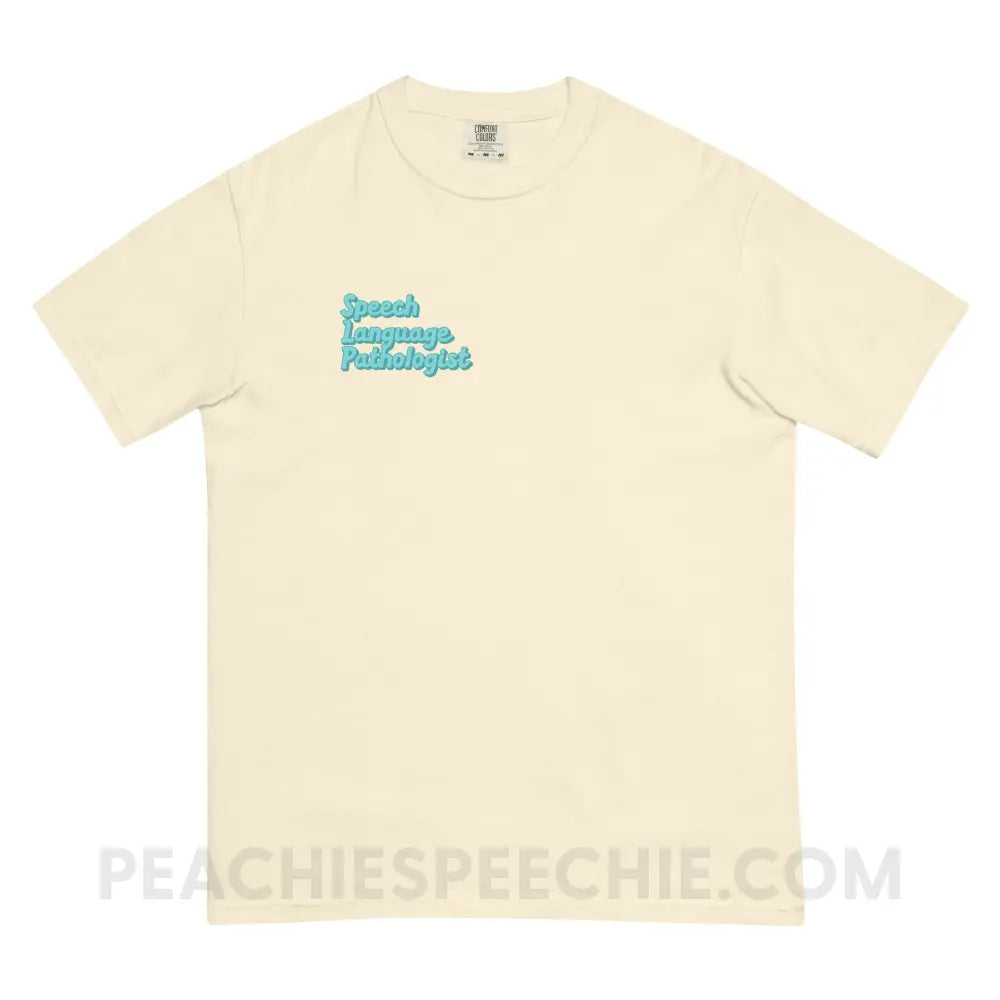 Ice Blue SLP Comfort Colors Tee - Ivory / S - T-Shirt peachiespeechie.com